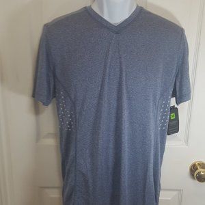 RBX ACTIVE X-TRAIN X-DRI V-NECK SHORT SLEEVE BLUE